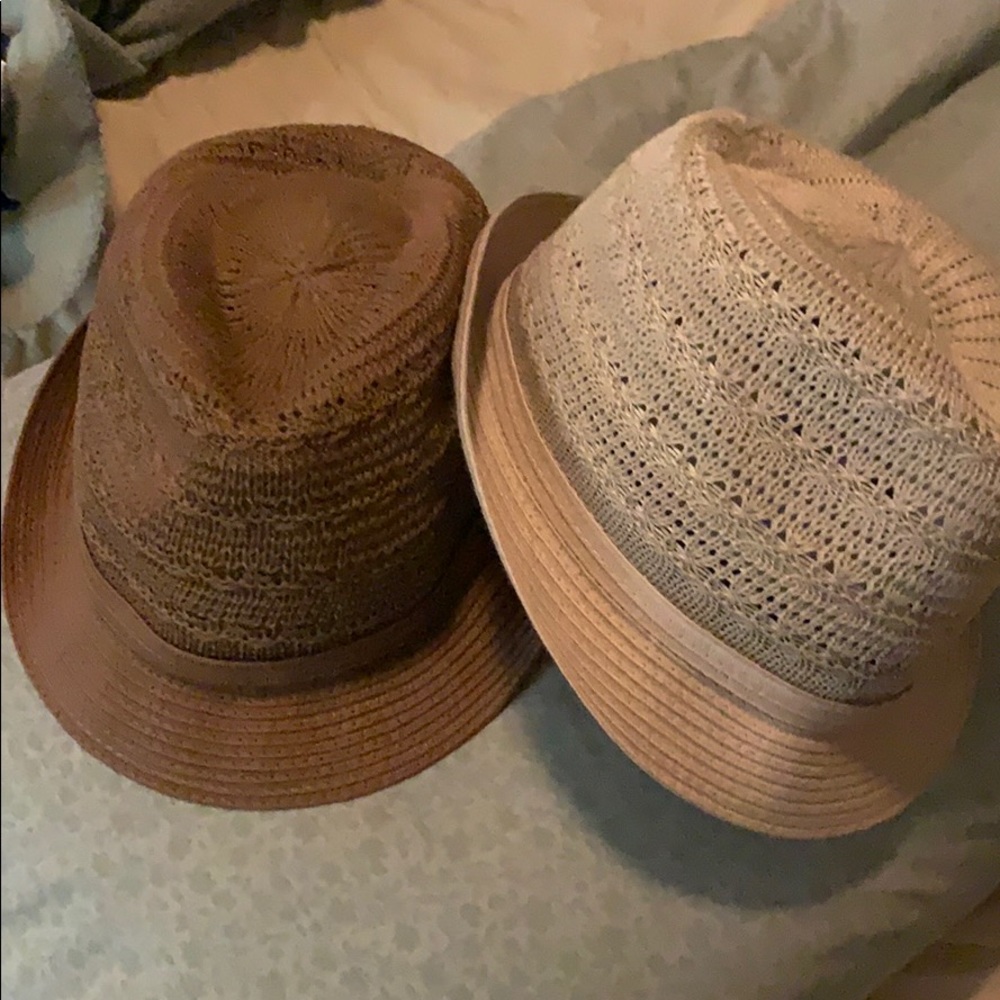 curarions caravan straw fedora hats
